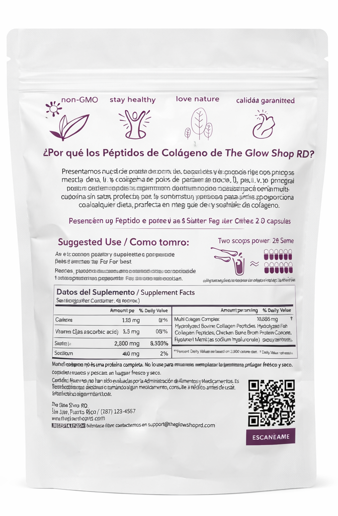 Péptidos de colágeno múltiple: piel más firme, cabello más fuerte, uñas más sanas ✨